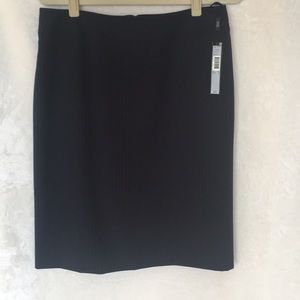 TAHARI LEVINE PENCIL SKIRT 12 NAVY/WHITE